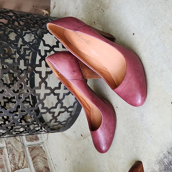 Madewell Shoes - Madewell Frankie Leather Heels, Size 8